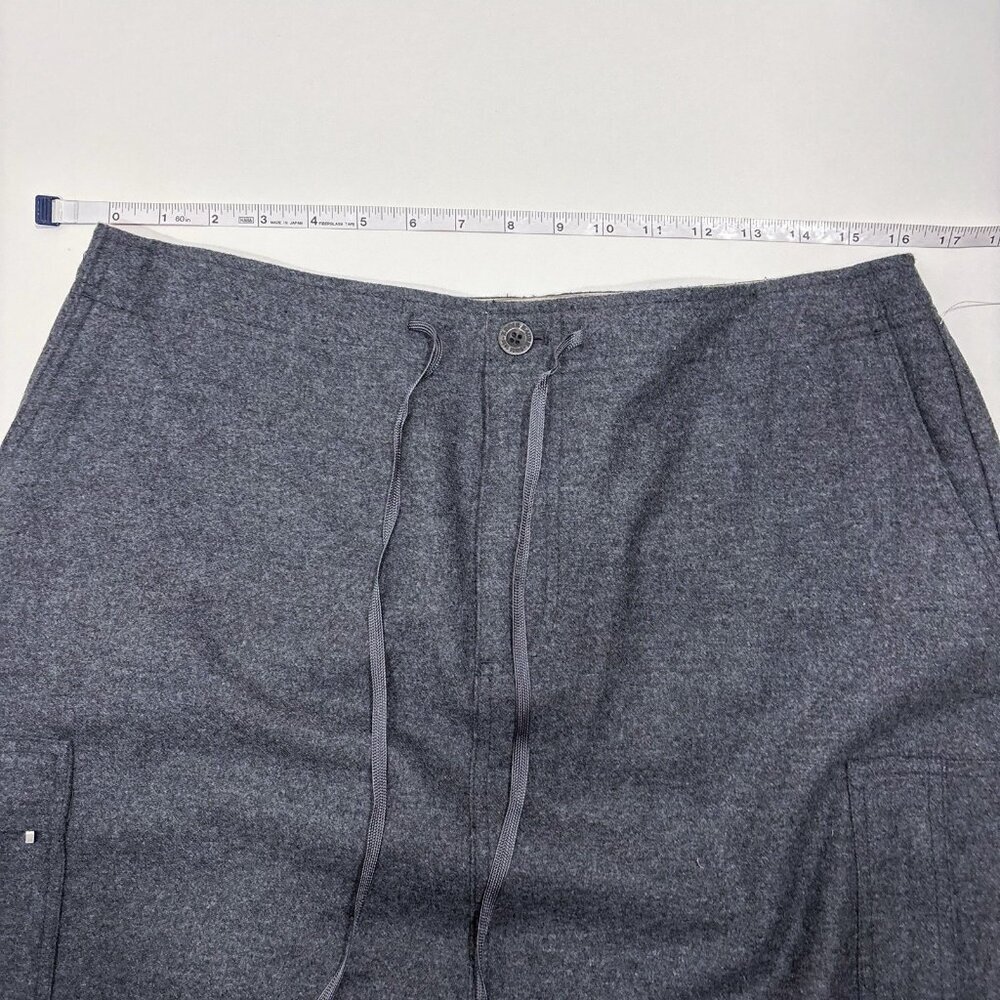 Eddie Bauer Wool Cargo Carpenter Maxi Midi Skirt Charcoal Gray - 14 Petite - NWT - Picture 6 of 7